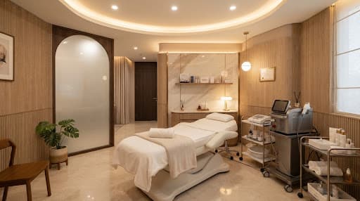 Modern clinic treatment room